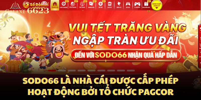 Sodo66 là nhà cái được cấp phép hoạt động bởi tổ chức uy tín PAGCOR